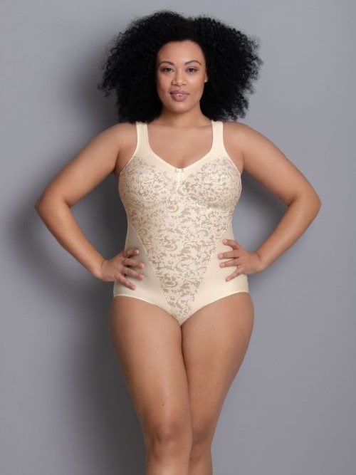 Anita Ancona elfenbein/print korselett Anita Ancona elfenbein/print korselett