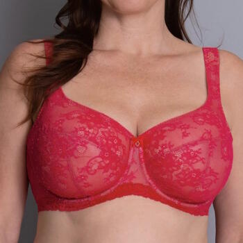ROSA FAIA ABBY Cherry Red soft cup bh  Plus size