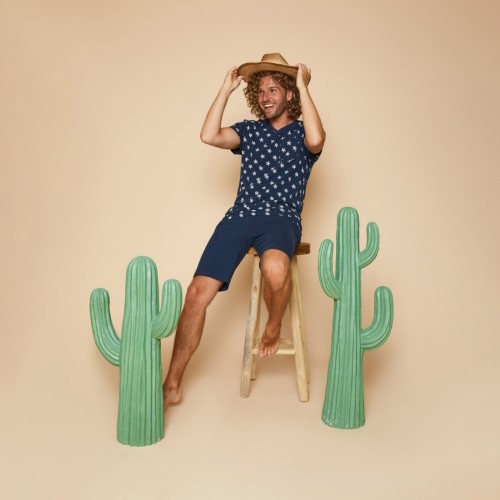 Charlie Choe RODEO navy-blau/print pyjama-shirt Charlie Choe RODEO navy-blau/print pyjama-shirt