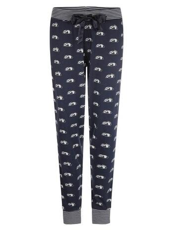 Charlie Choe Into The Wild Panda Pyjamabroek Indigo Blauw