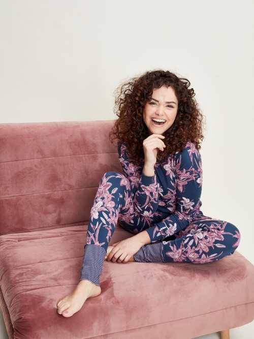 Charlie Choe Fantasie Träume navy-blau/print schlafshirt Charlie Choe Fantasie Träume navy-blau/print schlafshirt