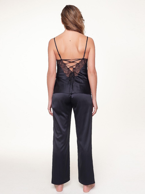 LingaDore Nacht Dark Snake navy-blau pyjamahose LingaDore Nacht Dark Snake navy-blau pyjamahose