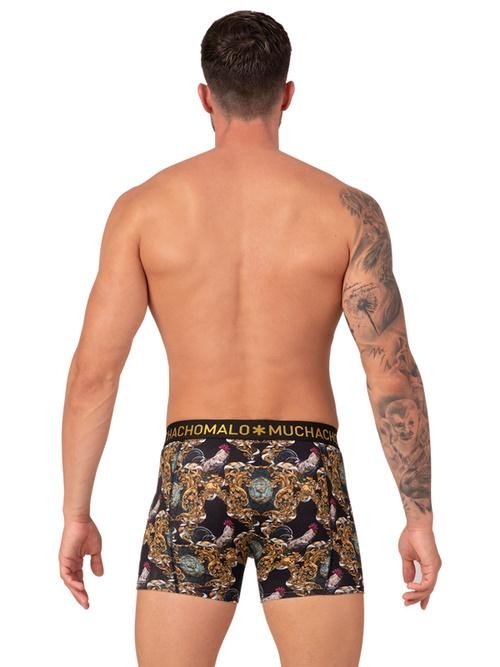 Muchachomalo Hahn schwarz/print boxershort Muchachomalo Hahn schwarz/print boxershort