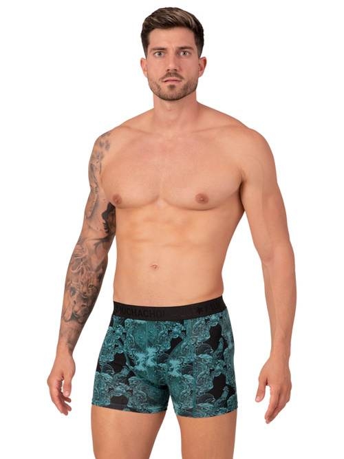 Muchachomalo Hahn grün/print boxershort Muchachomalo Hahn grün/print boxershort