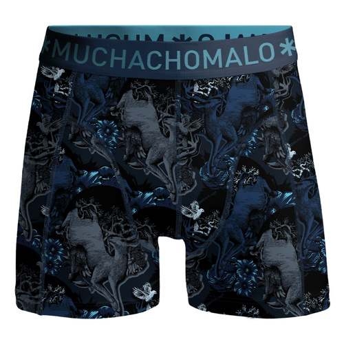 Muchachomalo Hirsche blau/print boxer short