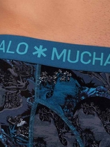 Muchachomalo Hirsche blau/print boxer short