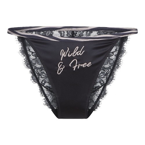 LingaDore Striped Zebra schwarz/print slip LingaDore Striped Zebra schwarz/print slip