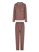 LingaDore Nacht Love braun/print pyjama