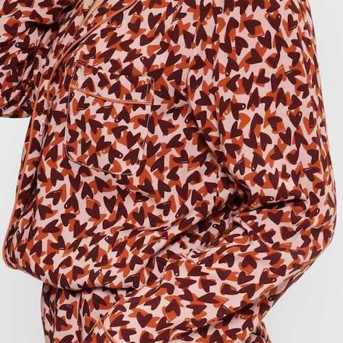 LingaDore Nacht Love braun/print pyjama LingaDore Nacht Love braun/print pyjama