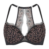LingaDore In love with embroidery schwarz/kupfer push up bh