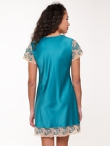 LingaDore Nacht Turquoise & Sand türkis/print nachtkleid