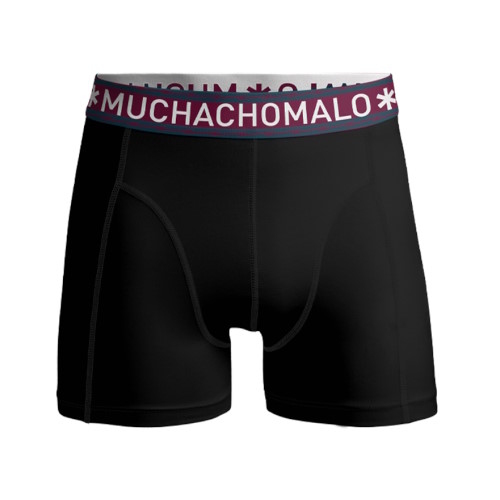 Muchachomalo Light Cotton Solid schwarz/rot boxershort Muchachomalo Light Cotton Solid schwarz/rot boxershort
