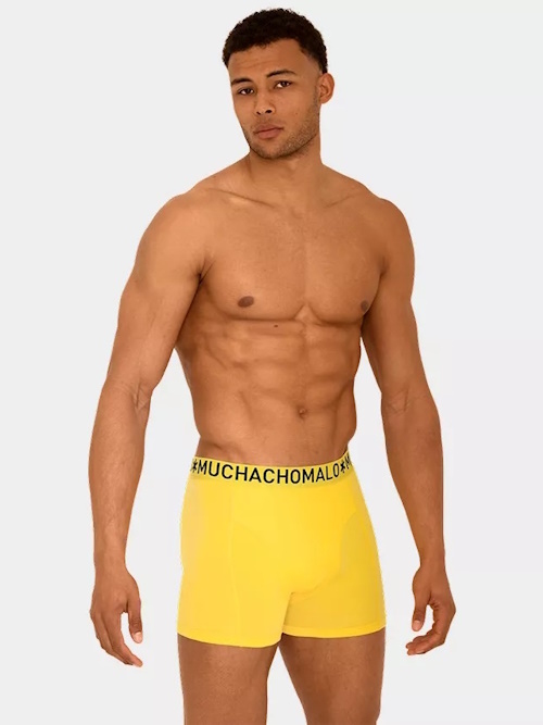 Muchachomalo Light Cotton Solid gelb boxershort Muchachomalo Light Cotton Solid gelb boxershort