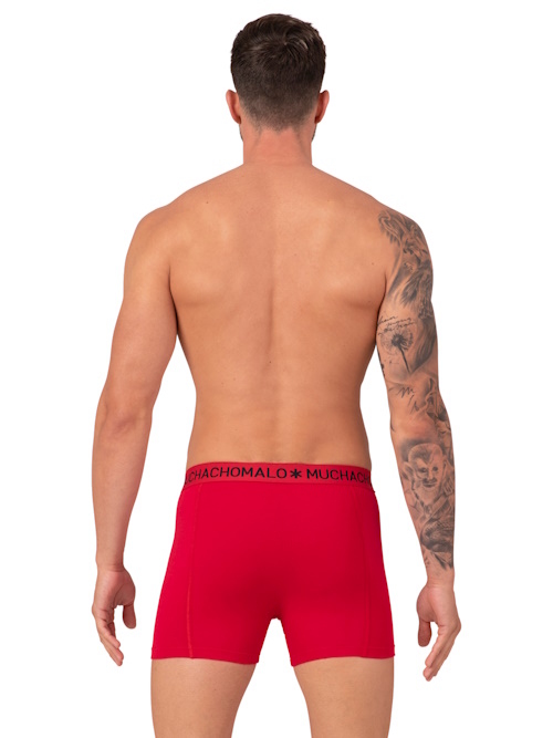 Muchachomalo Light Cotton Solid rot boxershort Muchachomalo Light Cotton Solid rot boxershort