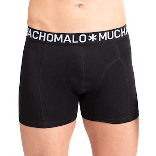 Muchachomalo Light Cotton Solid schwarz boxer short