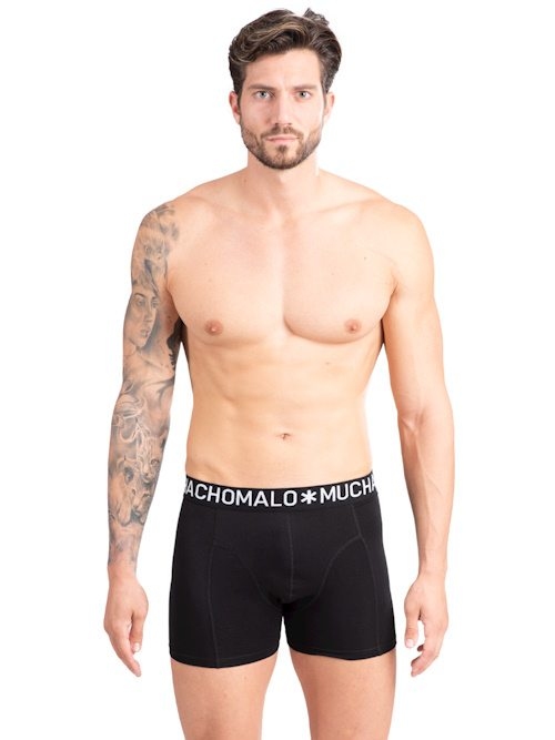 Muchachomalo Light Cotton Solid schwarz boxershort Muchachomalo Light Cotton Solid schwarz boxershort