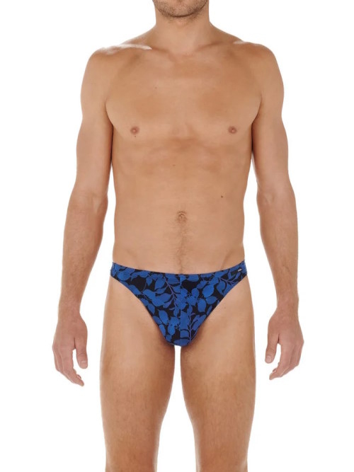 HOM Quentin blau/print männer string HOM Quentin blau/print männer string
