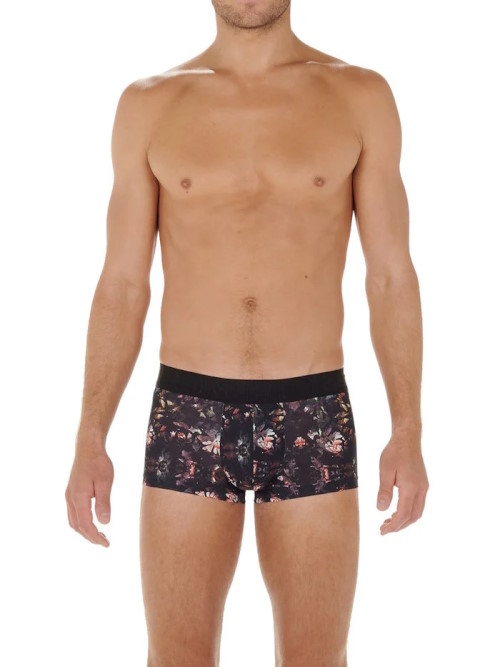 HOM Sebastian schwarz/print sport trunk HOM Sebastian schwarz/print sport trunk