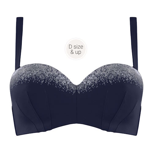 Marlies Dekkers Bademode Isthar navy-blau gemoldefer bikini bh Marlies Dekkers Bademode Isthar navy-blau gemoldefer bikini bh