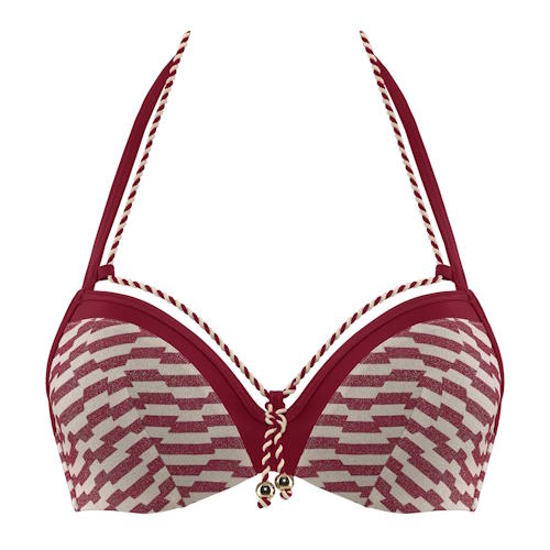 Marlies Dekkers Bademode Neptuna rot/print push up bikini bh Marlies Dekkers Bademode Neptuna rot/print push up bikini bh