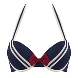 Marlies Dekkers Bademode Sailor Mary navy-blau/elfenbein push up bikini bh