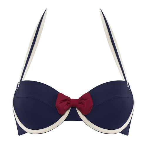 Marlies Dekkers Bademode Sailor Mary navy-blau/elfenbein gemoldefer bikini bh Marlies Dekkers Bademode Sailor Mary navy-blau/elfenbein gemoldefer bikini bh