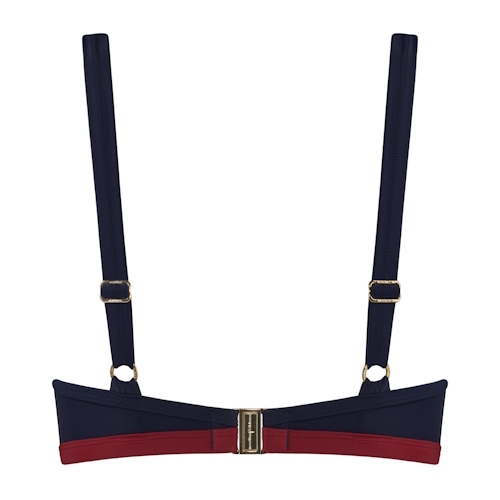 Marlies Dekkers Bademode Starboard navy-blau/rot push up bikini bh Marlies Dekkers Bademode Starboard navy-blau/rot push up bikini bh