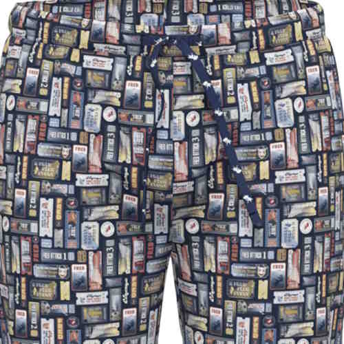 Ein Fisch namens Fred Cinema Tickets navy-blau/print pyjamahose Ein Fisch namens Fred Cinema Tickets navy-blau/print pyjamahose