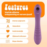 PureVibe Vibrating Air-Pulse Massager pink klitoris vibrator