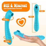 PureVibe Vibrating Air-Pulse Massager blau klitoris vibrator