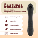 PureVibe Vibrating Air-Pulse Massager schwarz klitoris vibrator