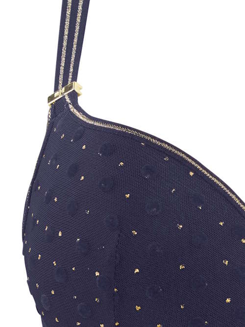 Marlies Dekkers Petit Point navy-blau push up bh Marlies Dekkers Petit Point navy-blau push up bh