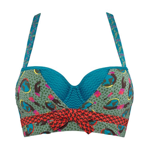 Marlies Dekkers Gaia blau/print vorgeformter bh Marlies Dekkers Gaia blau/print vorgeformter bh