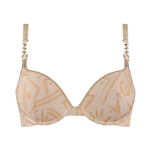Marlies Dekkers Golden Caro elfenbein/print push up bh Marlies Dekkers Golden Caro elfenbein/print push up bh