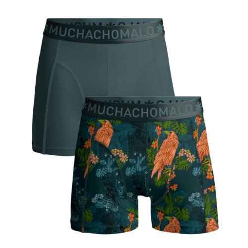 Muchachomalo Crow grün/print modal boxershort