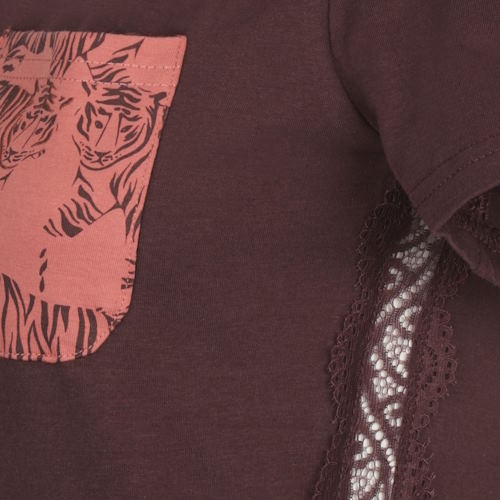 Charlie Choe Wildes Herz braun schlafshirt Charlie Choe Wildes Herz braun schlafshirt