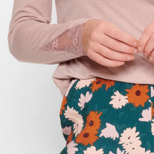 LingaDore Nacht Adobe Rose antique rose pyjama LingaDore Nacht Adobe Rose antique rose pyjama