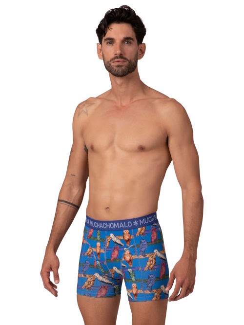 Muchachomalo Owl kobalt boxershort Muchachomalo Owl kobalt boxershort