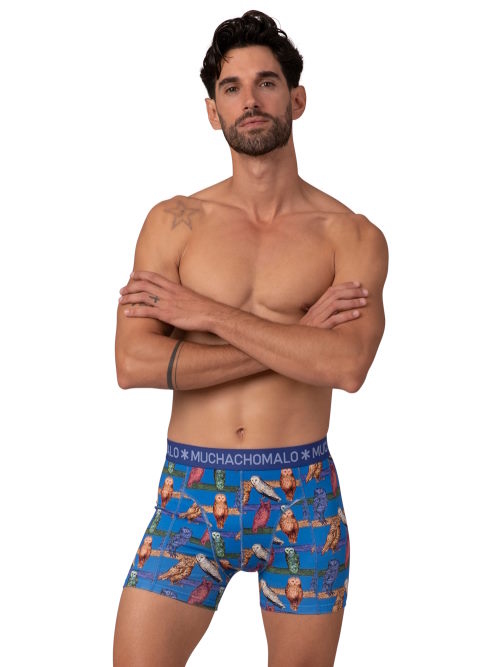Muchachomalo Owl kobalt boxershort Muchachomalo Owl kobalt boxershort