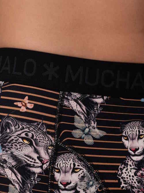 Muchachomalo Leopard schwarz/print boxershort Muchachomalo Leopard schwarz/print boxershort
