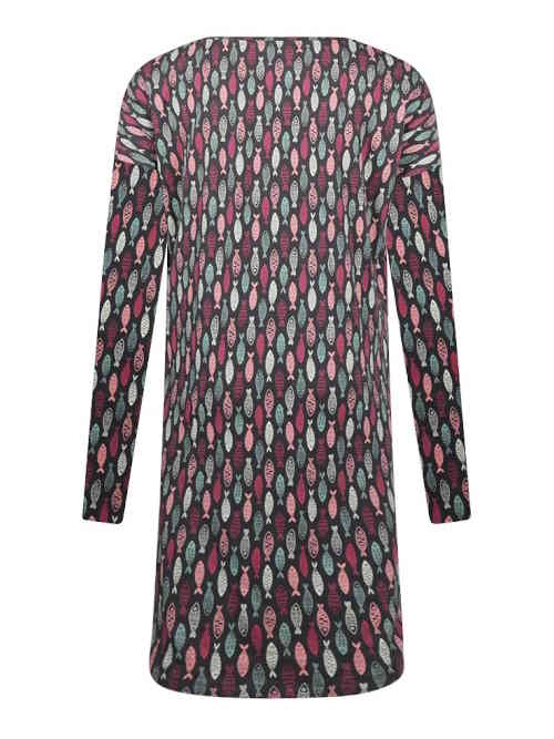 Charlie Choe Cold Days grau/print nachtkleid Charlie Choe Cold Days grau/print nachtkleid