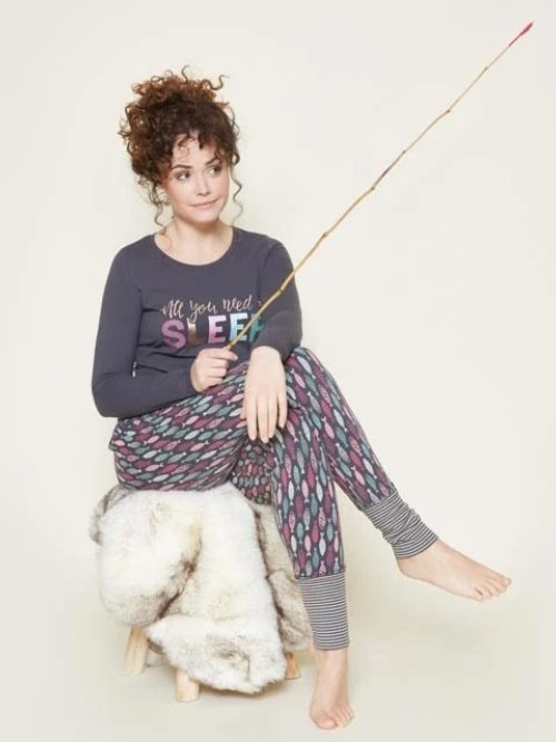 Charlie Choe Cold Days dunkegrau schlafshirt Charlie Choe Cold Days dunkegrau schlafshirt