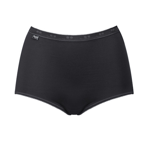 Sloggi Basic Maxi  schwarz hoher slip Sloggi Basic Maxi  schwarz hoher slip