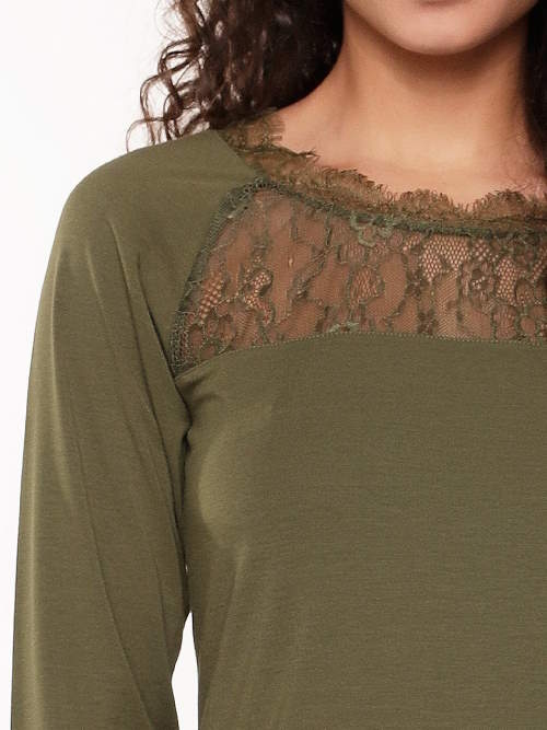 LingaDore Nacht Happy colour grün pyjama LingaDore Nacht Happy colour grün pyjama