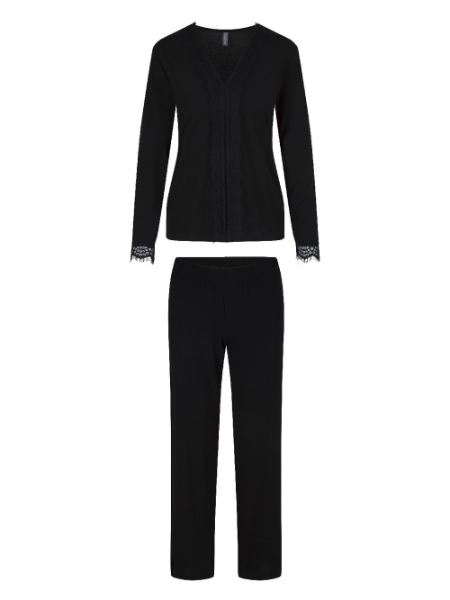LingaDore Nacht Happy colour schwarz pyjama LingaDore Nacht Happy colour schwarz pyjama