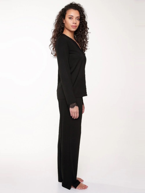 LingaDore Nacht Happy colour schwarz pyjama LingaDore Nacht Happy colour schwarz pyjama