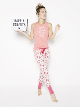 Charlie Choe Mystische Träume pink/koralle pyjama-shirt