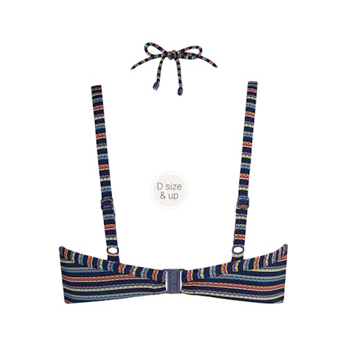 Marlies Dekkers Bademode Holi Vintage navy-blau/print unwattierter bikini bh Marlies Dekkers Bademode Holi Vintage navy-blau/print unwattierter bikini bh