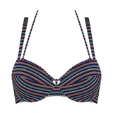 Marlies Dekkers Bademode Holi Vintage navy-blau/print push up bikini bh