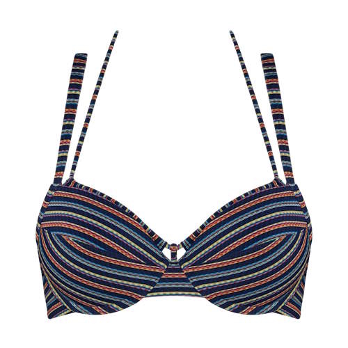 Marlies Dekkers Bademode Holi Vintage navy-blau/print push up bikini bh Marlies Dekkers Bademode Holi Vintage navy-blau/print push up bikini bh